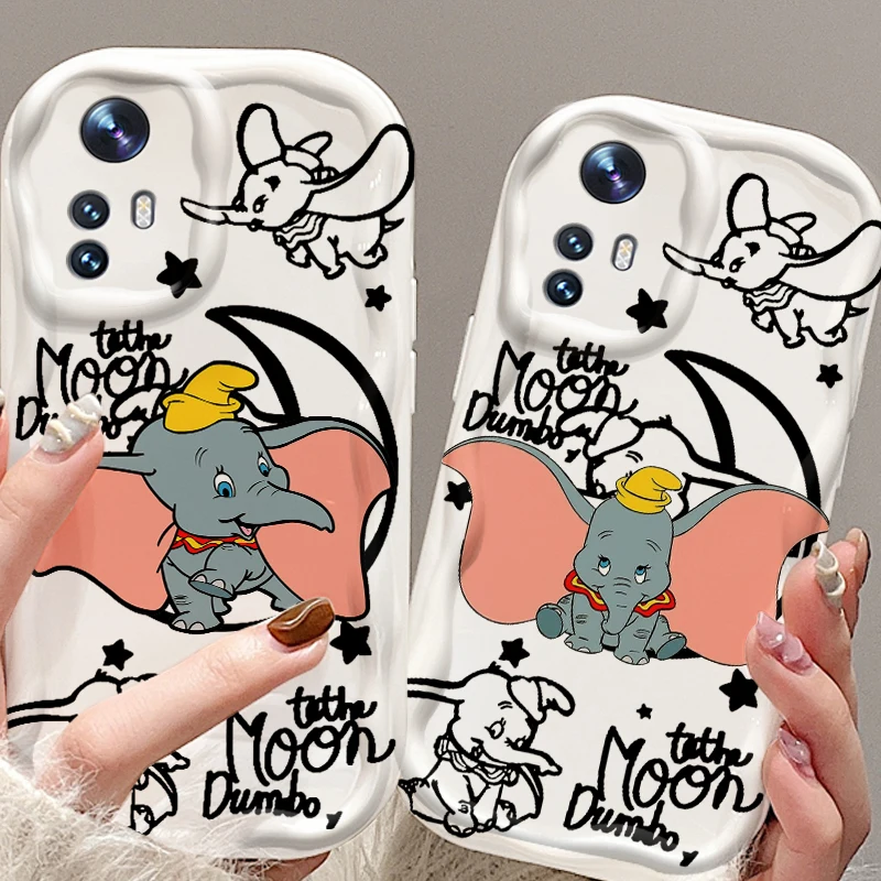 Милый мультяшный чехол Disney Дамбо для Xiaomi Mi 14 12 12T 11 Lite Poco M6 X6 X5 X4 X3 M3 F4 Pro GT