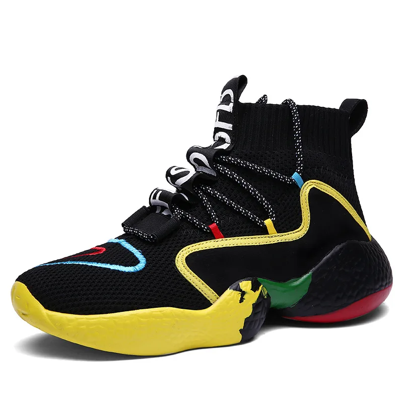 2023 Molten Fashion Men Sneakers High Top Basketball Shoes for Men Black/ White Outdoors Sports  Boots Comfortable Size 35-46