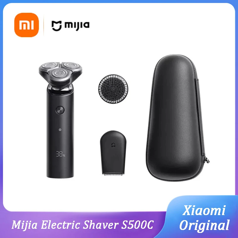 

Xiaomi Mijia S500C Electric Shaver Razor for Men Beard Hair Trimmer Rechargeable 3D Head Dry Wet Machine Shaving Washable IPX7