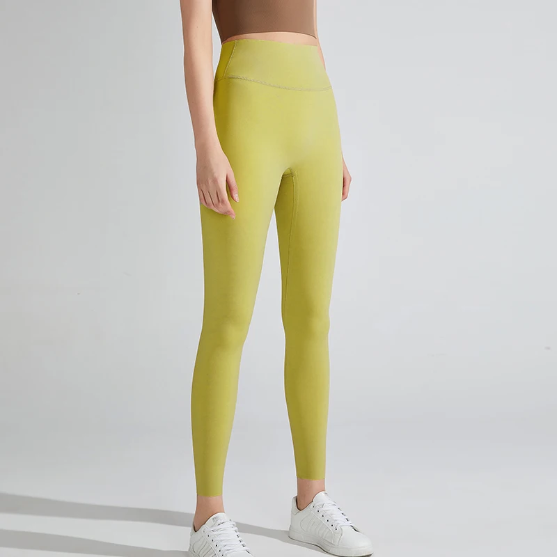 

Yoga Pants Lycra Women's High Waist Hip Lifting Fitness Pants Outdoor Running Sports Pants Quick Drying Elastic Tight Pants
