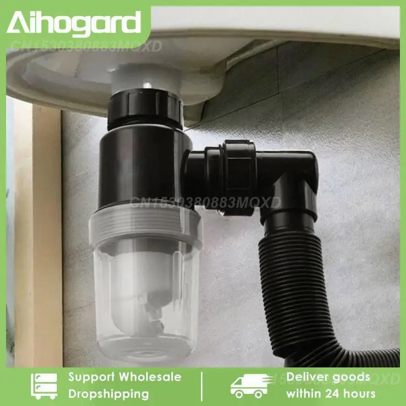 

1~8PCS Flexible Sink Drain Pipe Retractable Deodorant Sewer Drainage Water Hose Wash Basin Drainer Bathroom Kitchen Accessories