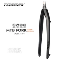 toseek carbon fiber bicycle fork bike mountain mtb cycling front fork tapered steere rigid fork 26er 27 5er 29er disc brake