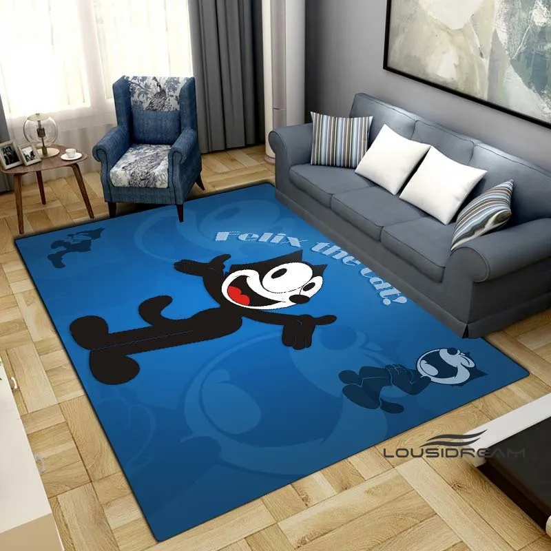 

Cute F-Felix Cat Rug And Carpets Fashion Cartoon 3D Printing Decorate Mat Applicable To The Living Room Bedroom Corridor Carpet