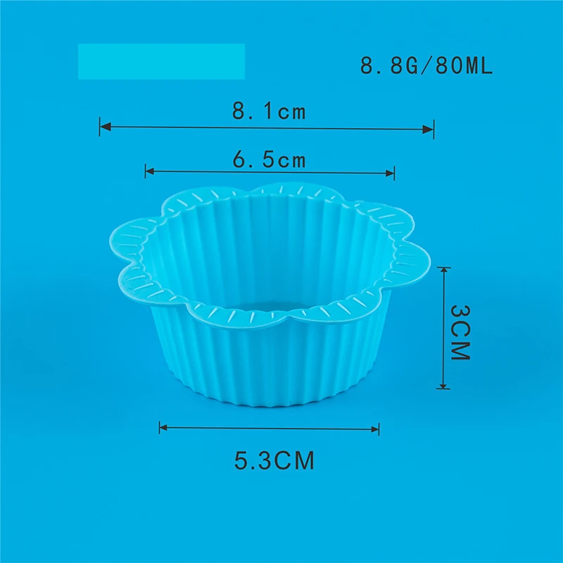 12 шт. силиконовые чашки для выпечки кексов