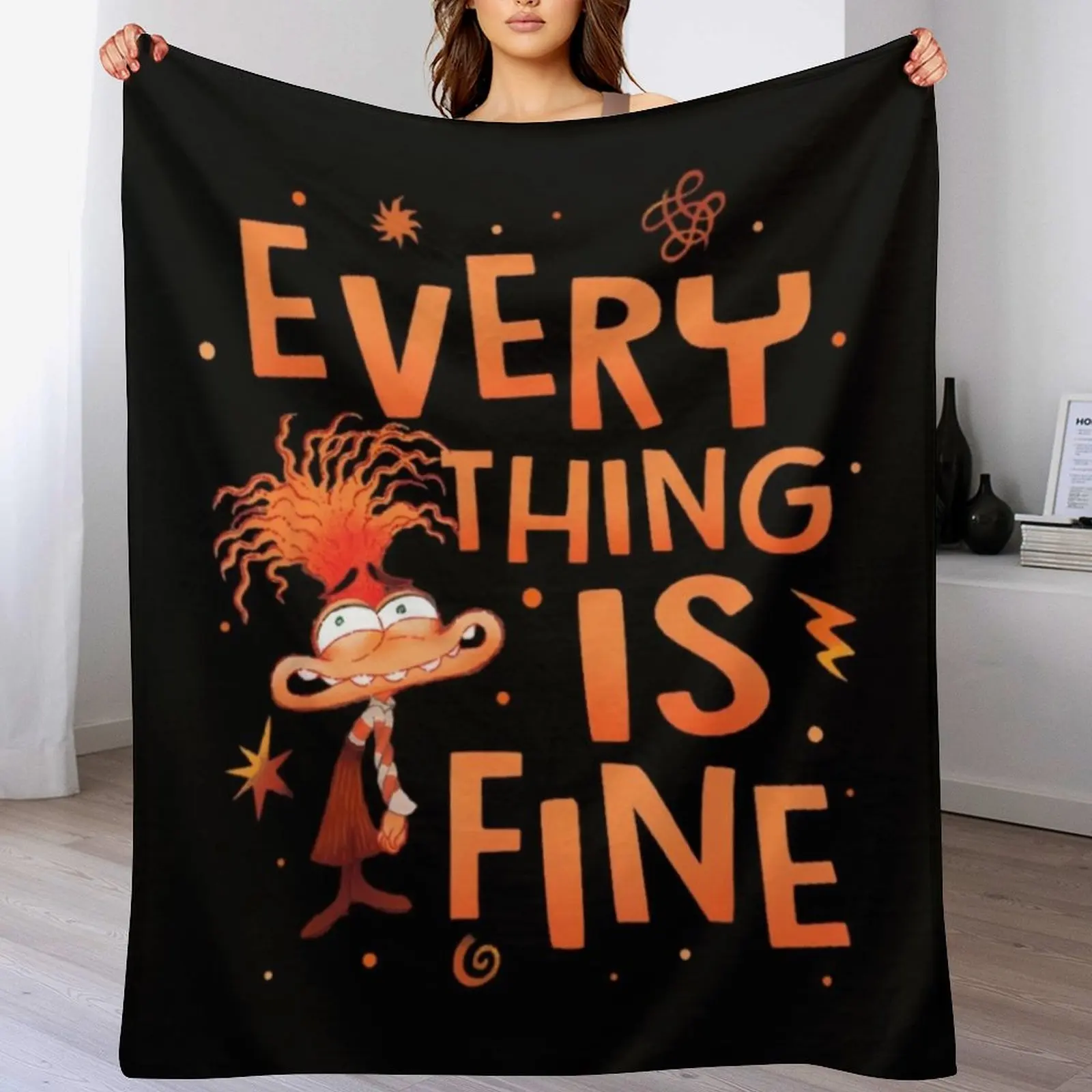 Все подходит для тревоги Inside Out 2 - тревога внутри. Одеяло кровати. Утяжеленные