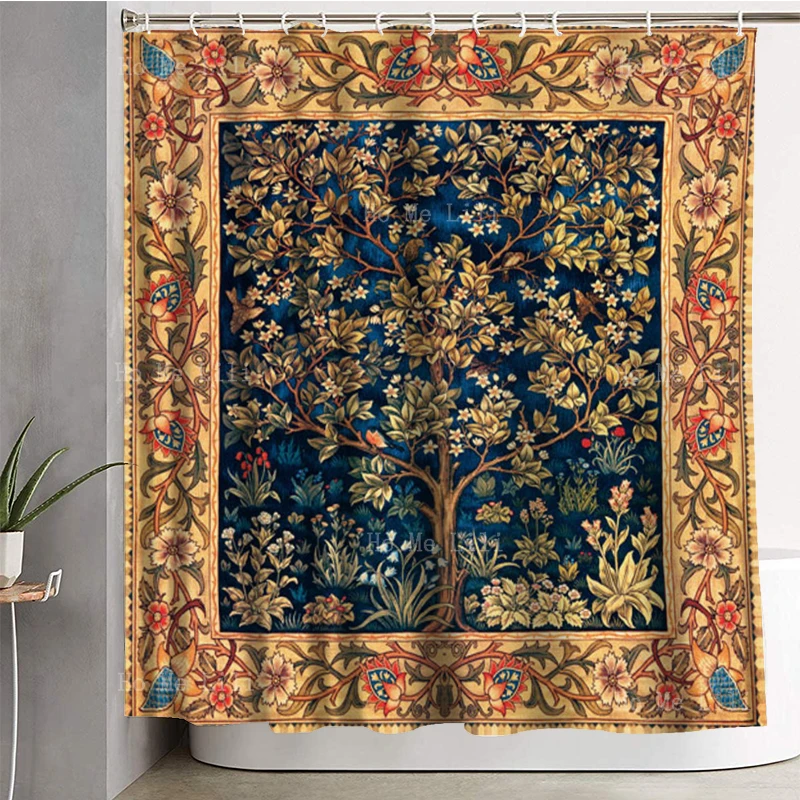 Вильям Моррис Дерево жизни листья и ветви клубника вор традиционные птицы компан