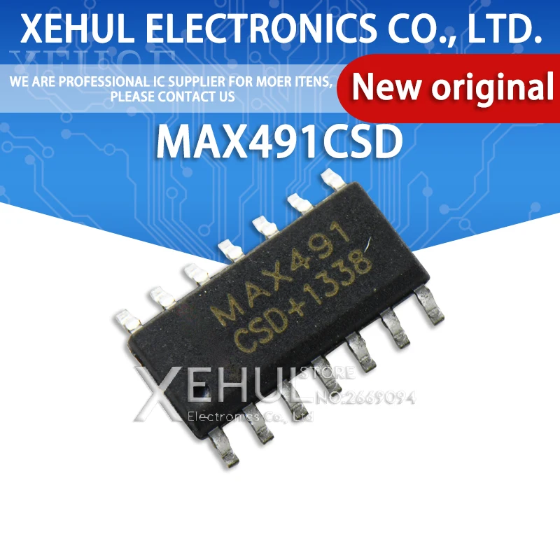 10/20/50/100 шт. Новый MAX491 MAX491CSD MAX491ESD SMD SOP14 трансивер IC