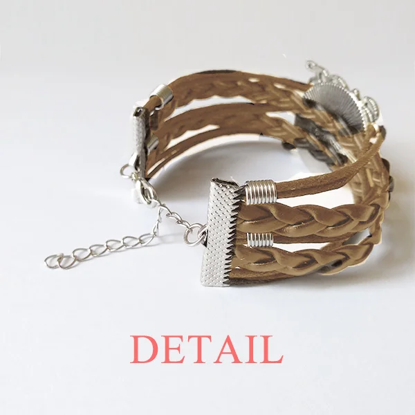 

Food Steak Beef Delicious Dinner Cow UU Bracelet Love Chain Rope Ornament Wristband