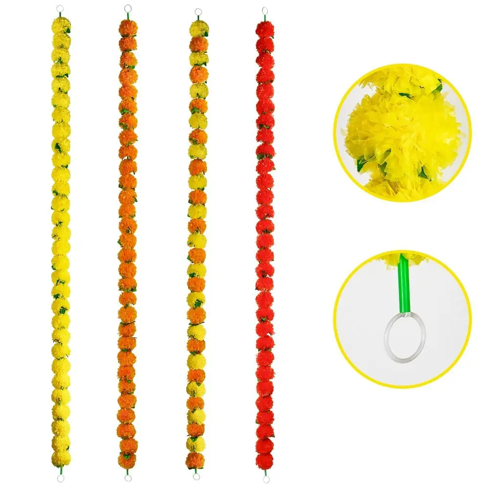 140-160 см гирлянда из календула цветок искусственный фестиваль венок орнамент