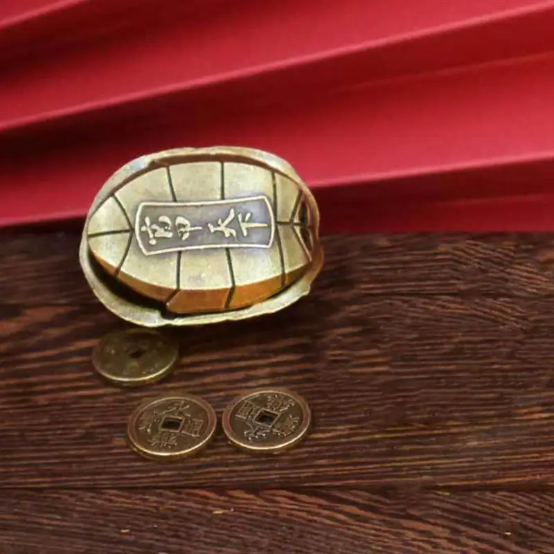 1 комплект китайские монеты для гадания панцирь черепахи счастливая черепаха