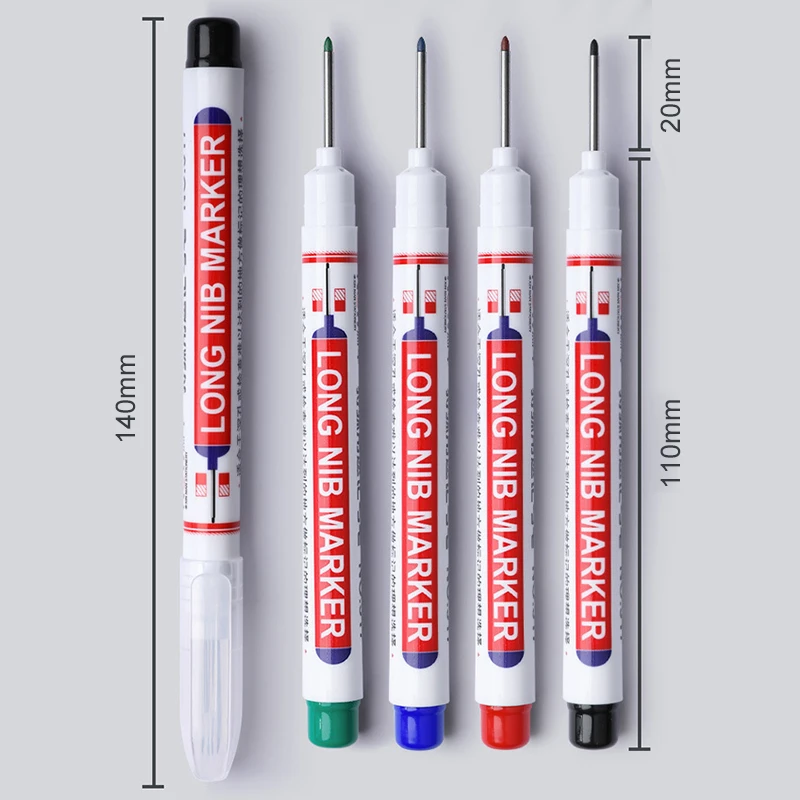 

1/6/10Pcs 20mm Long Head Marker Pens Bathroom Carpentry Ceramic Woodworking Metal Waterproof Decoration Quick Drying Oil