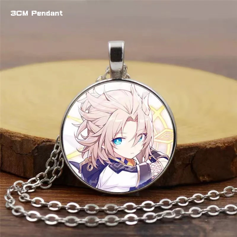 

3CM Аниме Ожерелье Genshin Impact Игровая Периферия Персонализированный Кулон Металлический Мерч Шарм Аксессуары Украшения Собирать Ремесла Укра...