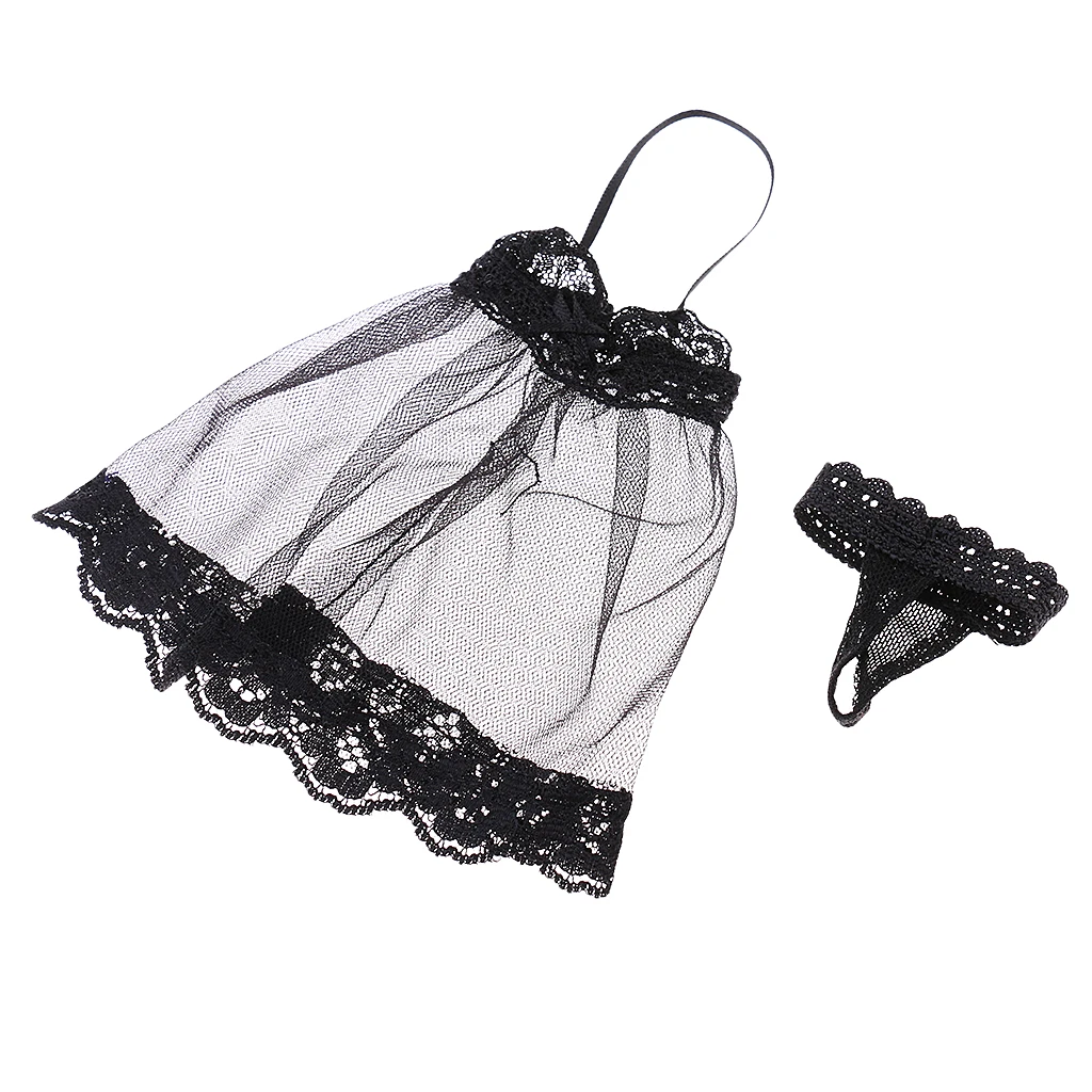 

1:6 Female Lace Pajamas Nightgown Dress Night Skirt Set for 12inch Figure Accesories DIY