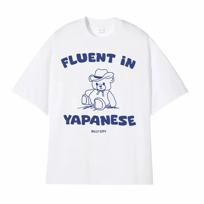 Забавные удобные цветные футболки беглента в япане мужская и женская одежда