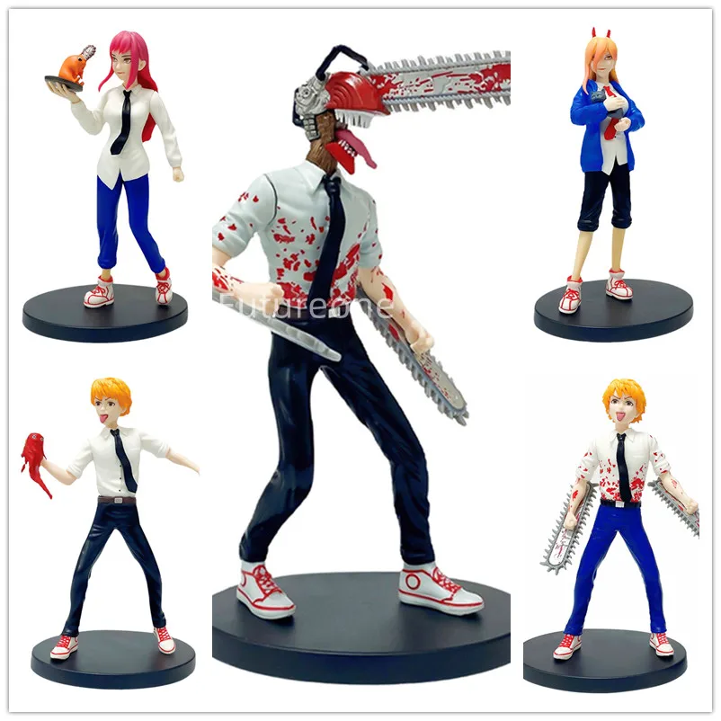 

19cm Anime Chainsaw Man Figure Pochita Doll Cartoon Version Car Decoration Pvc Model Action Toy Children Birthday Christmas Gift