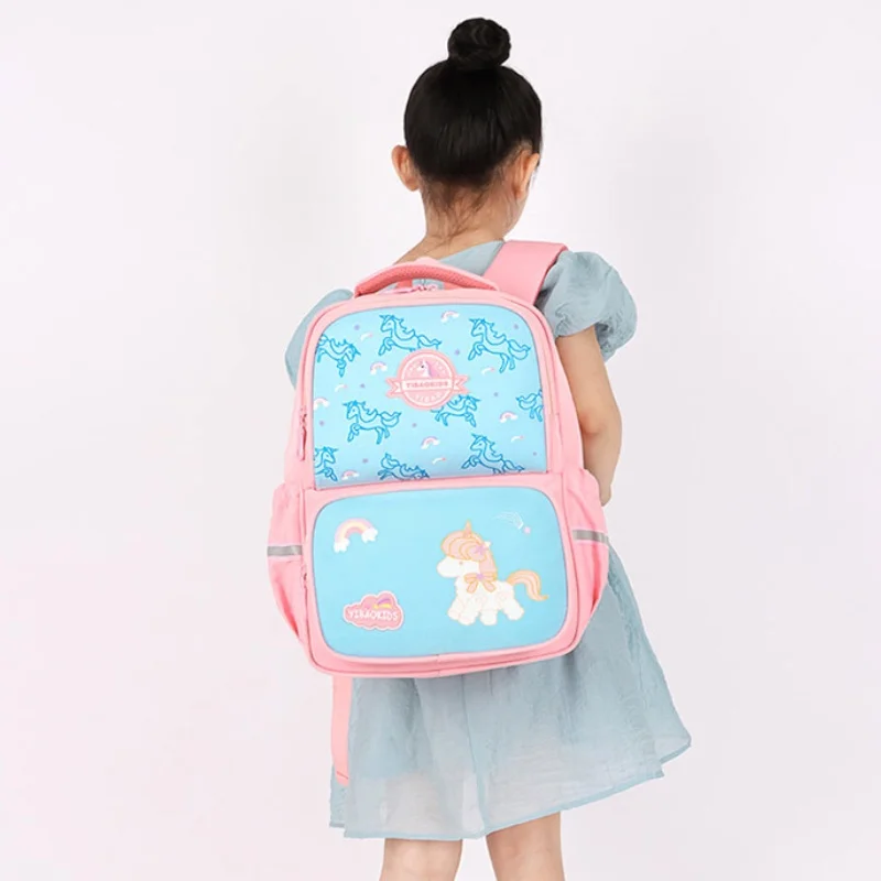 Grade 1-6 Primary School Students Children Unicorn Astronaut Cartoon Backpacks New Girls Boys Cute Large Capacity Schoolbags Hot