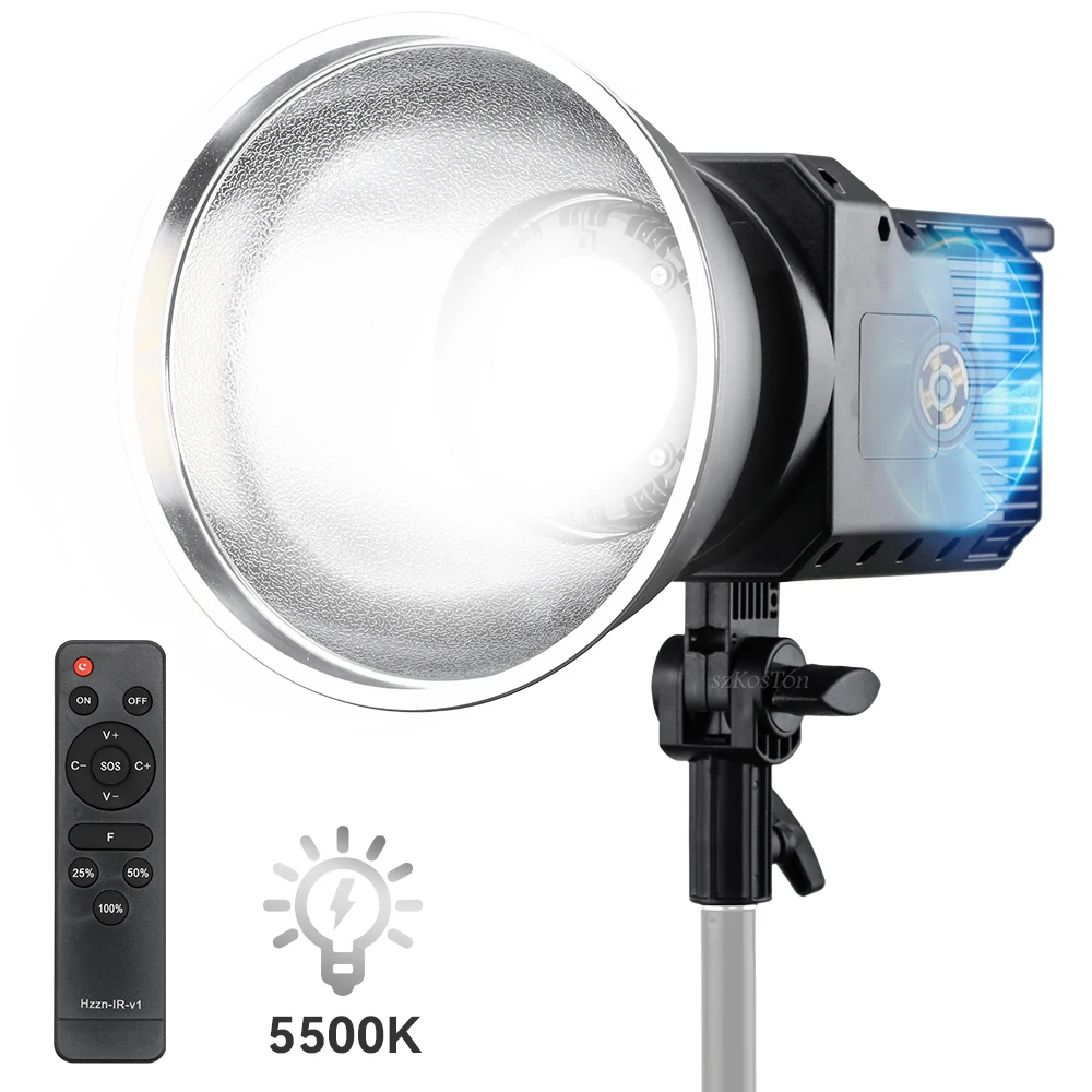 

200W LED Video Light Photography Lamp Daylight 5500K Brightness Dimmable For Studio Video Shooting Live Streaming Bowens Mount