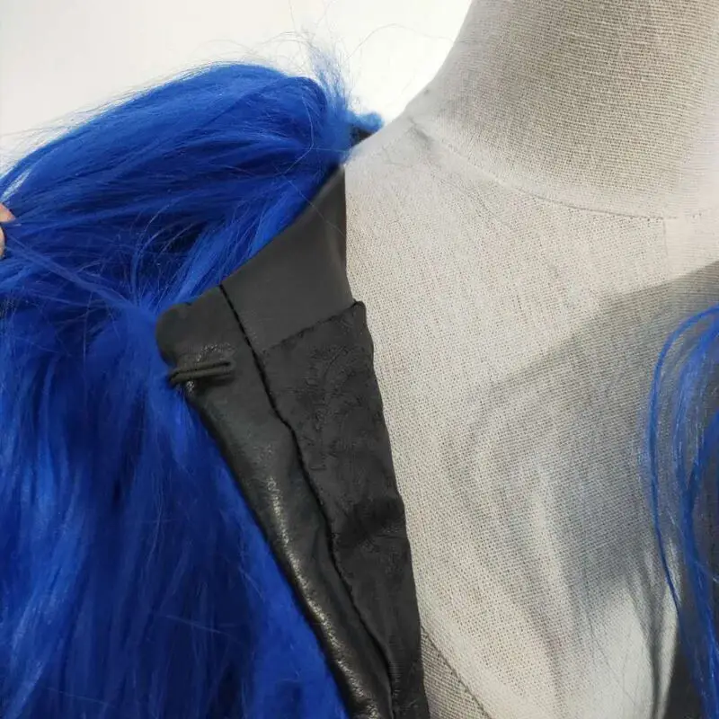 Low-priced clearance sale 90 cm length real sheepskin coat warm sexy fur coat model catwalk gold goatskin leather production