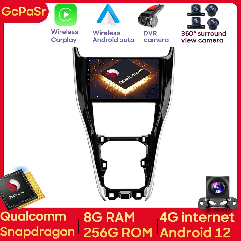 

Qualcomm Snapdragon Car Radio Multimedia Player For Toyota Harrier XU60 2013 - 2020 Android Navigation GPS Autoradio Carplay IPS