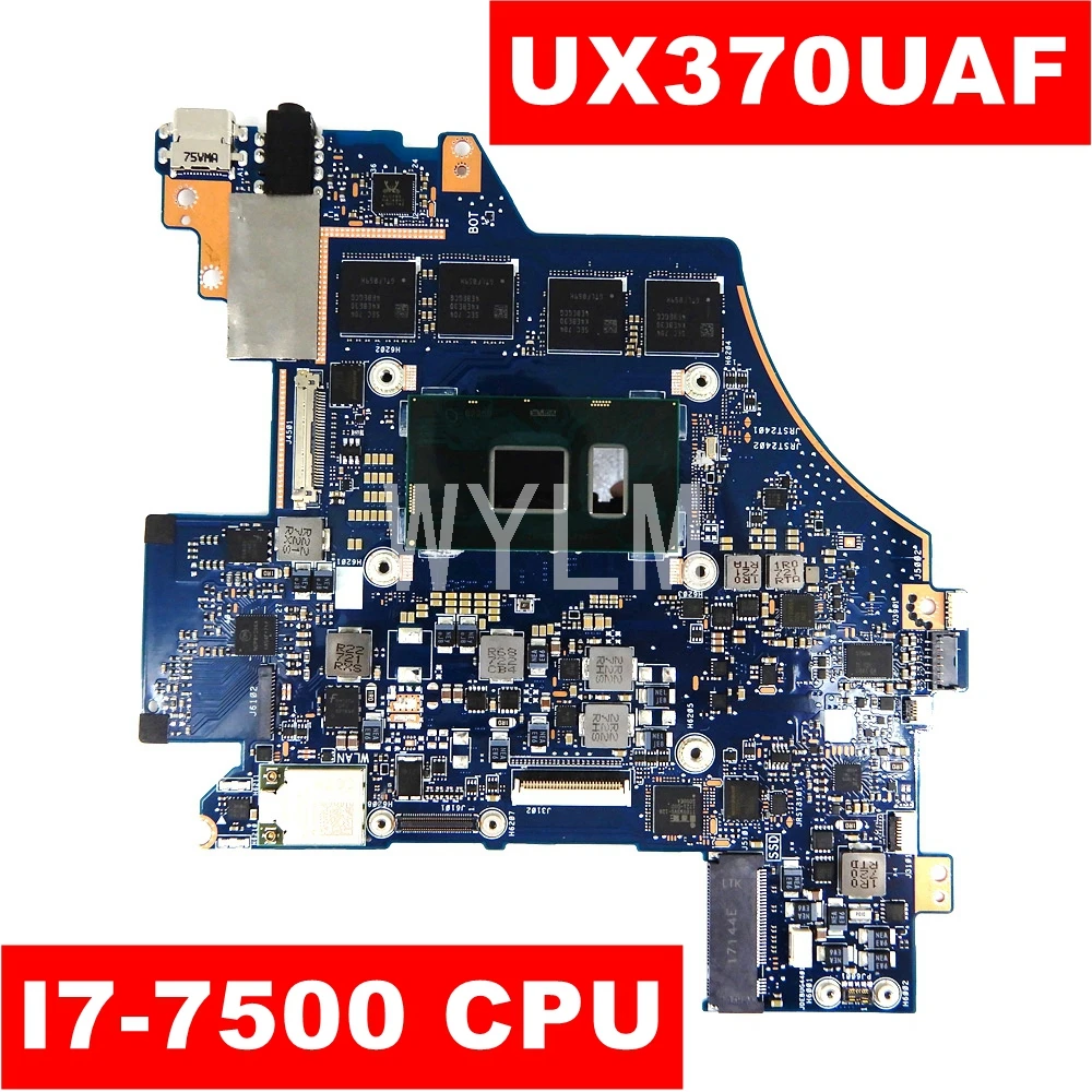 

UX370UAF i7-7500 CPU 8GB RAM Mainboard REV 1.1 For ASUS UX370U UX370UAF UX370UA Laptop Motherboard Tested free shipping