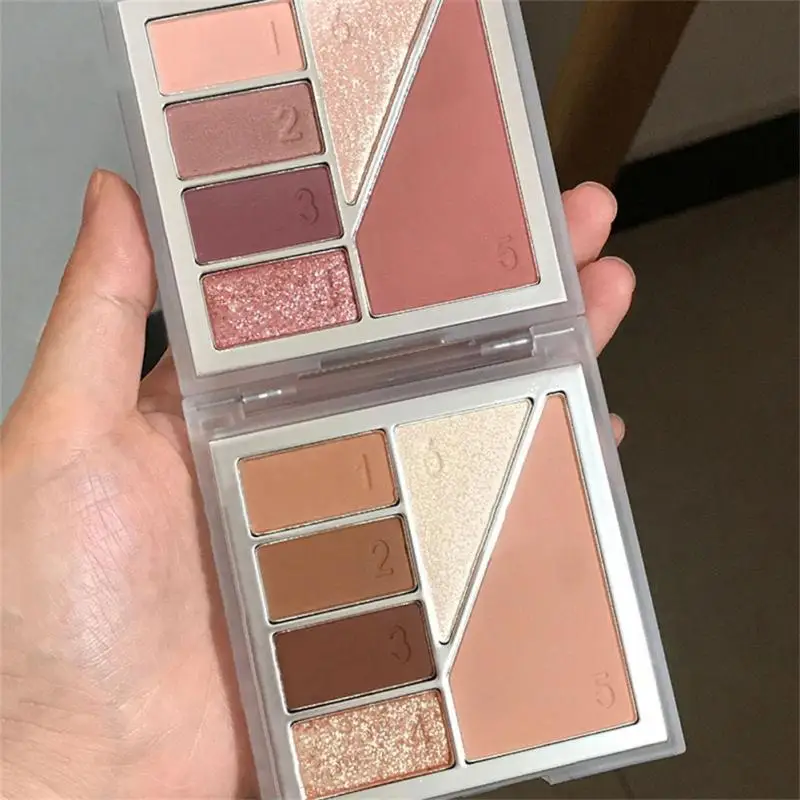 

Matte Pearly Highlight Blush Makeup Cosmetics Eyeshadow Powder Eye Shadow Palette Earth Color Highlighter Woman Make Up