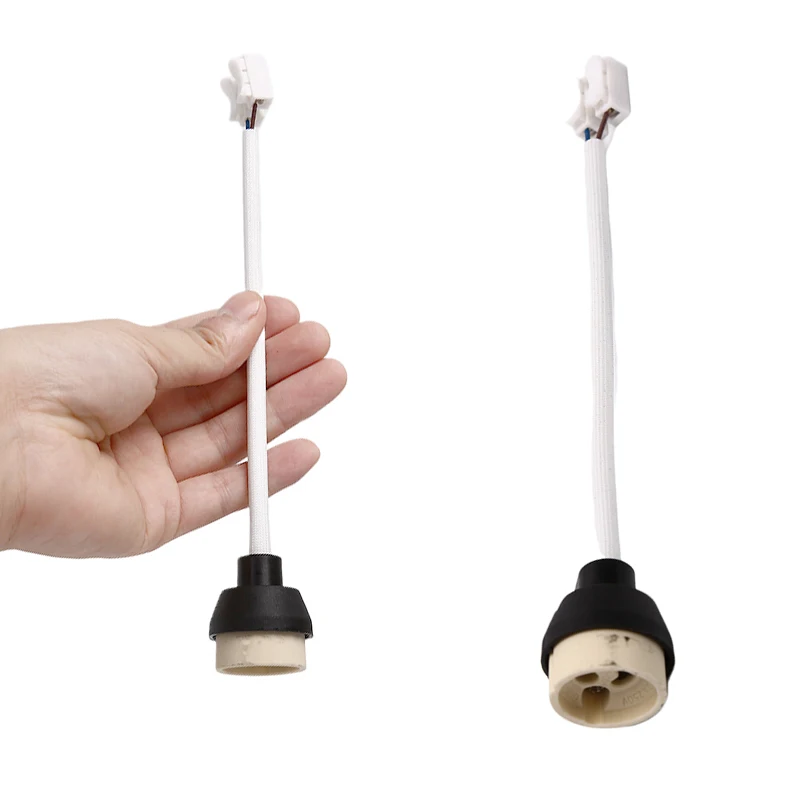 Лидер продаж новый патрон для цоколя лампы GU10 переходник керамический провод