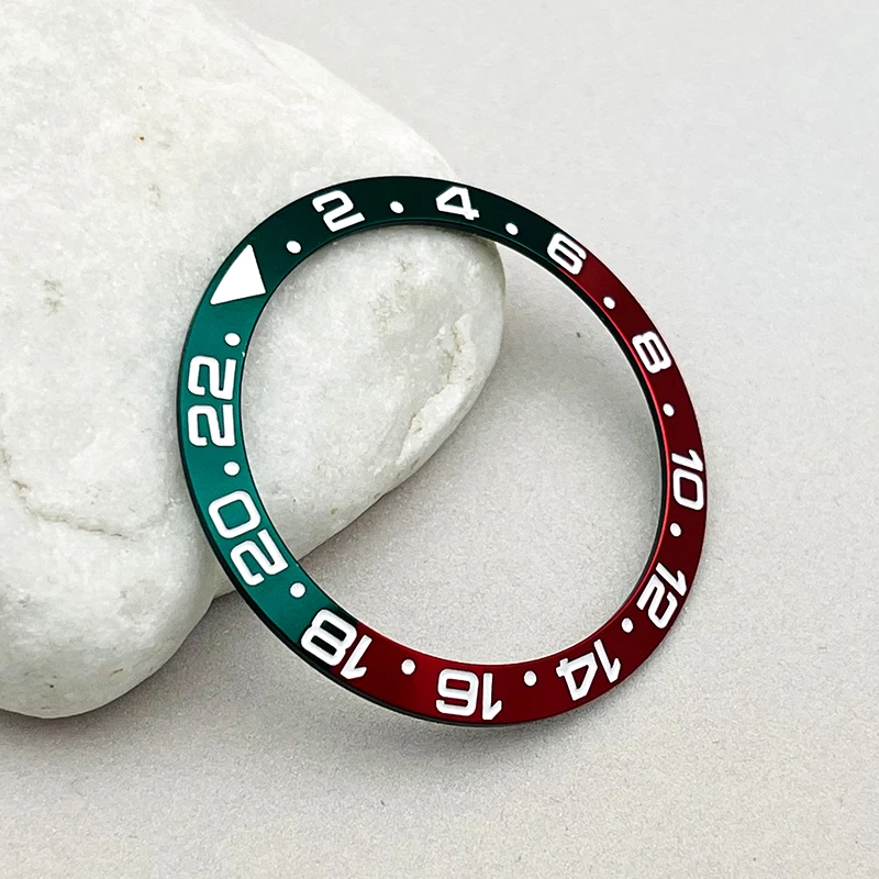 Fashion 38mm High Quality Sloped Metal Watch Bezel Insert Ring Inner Diameter 30.5mm Fit GMT Men Watch Case Replace Repair Parts