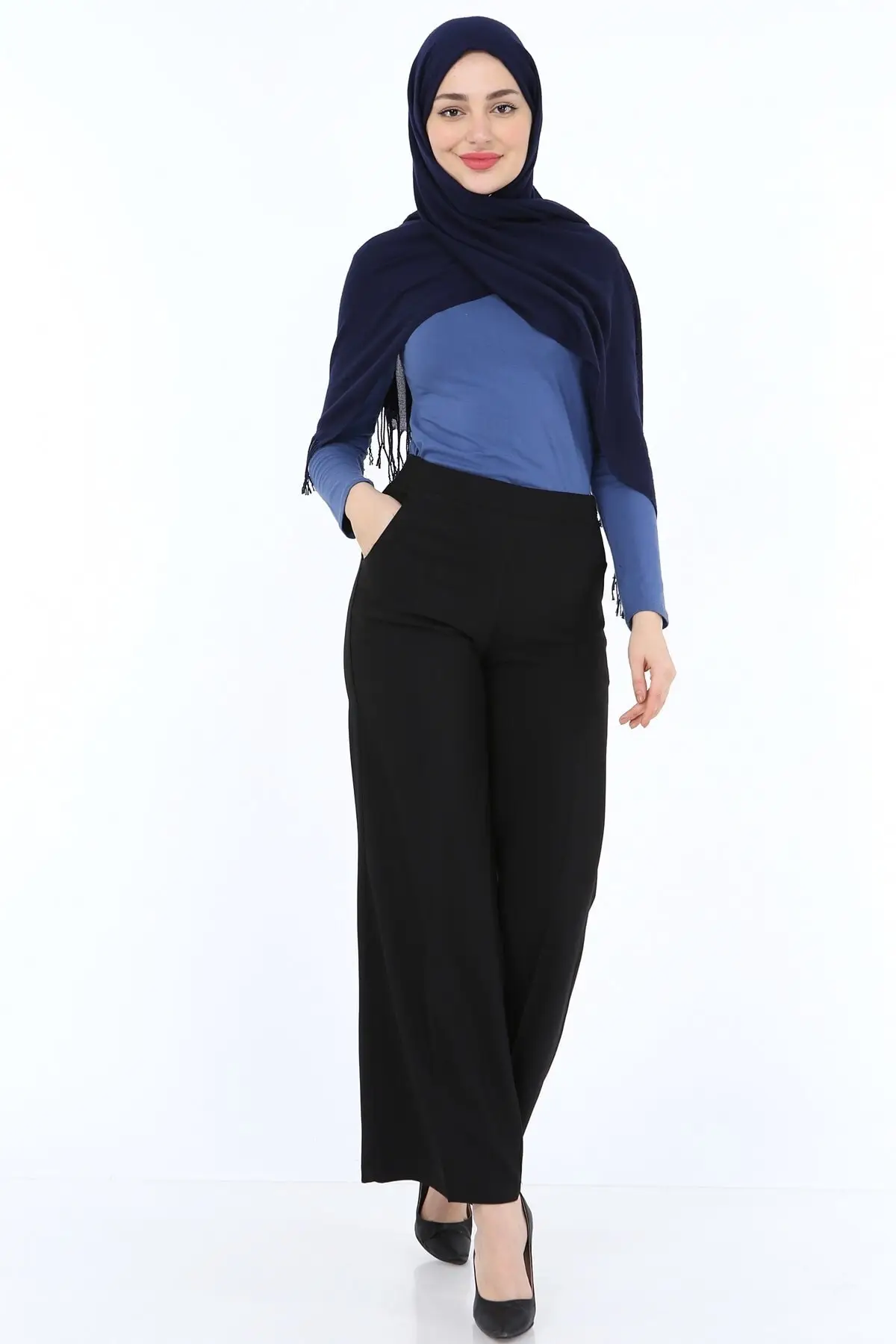 

Plenty of pockets Leg Trouser Women's Islamic Clothing Pants