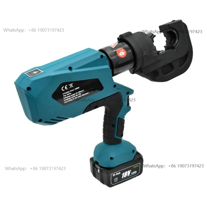 Фото EZ-300/ EZ-400 DC 18 В/4 Ач Профессиональные перезаряжаемые гидравлические клещи Обжимные клещи Зарядный обжимной инструмент Гидравлические клещи №1