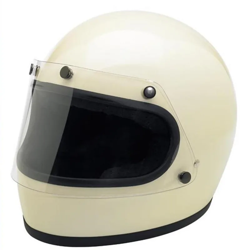 

Новый Винтажный мотоциклетный шлем с полным покрытием лица Old, гоночный мотоциклетный шлем для мотокросса, Ретро шлем, защитное снаряжение в горошек