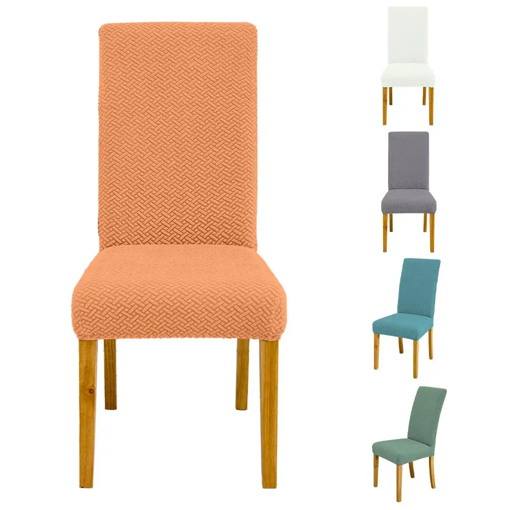 

2pcs 210gsm Stretch Chair Cover High Elastic Dining Chair Covers Anti-dirty Anti-scratch Furniture Protector For Dining Room