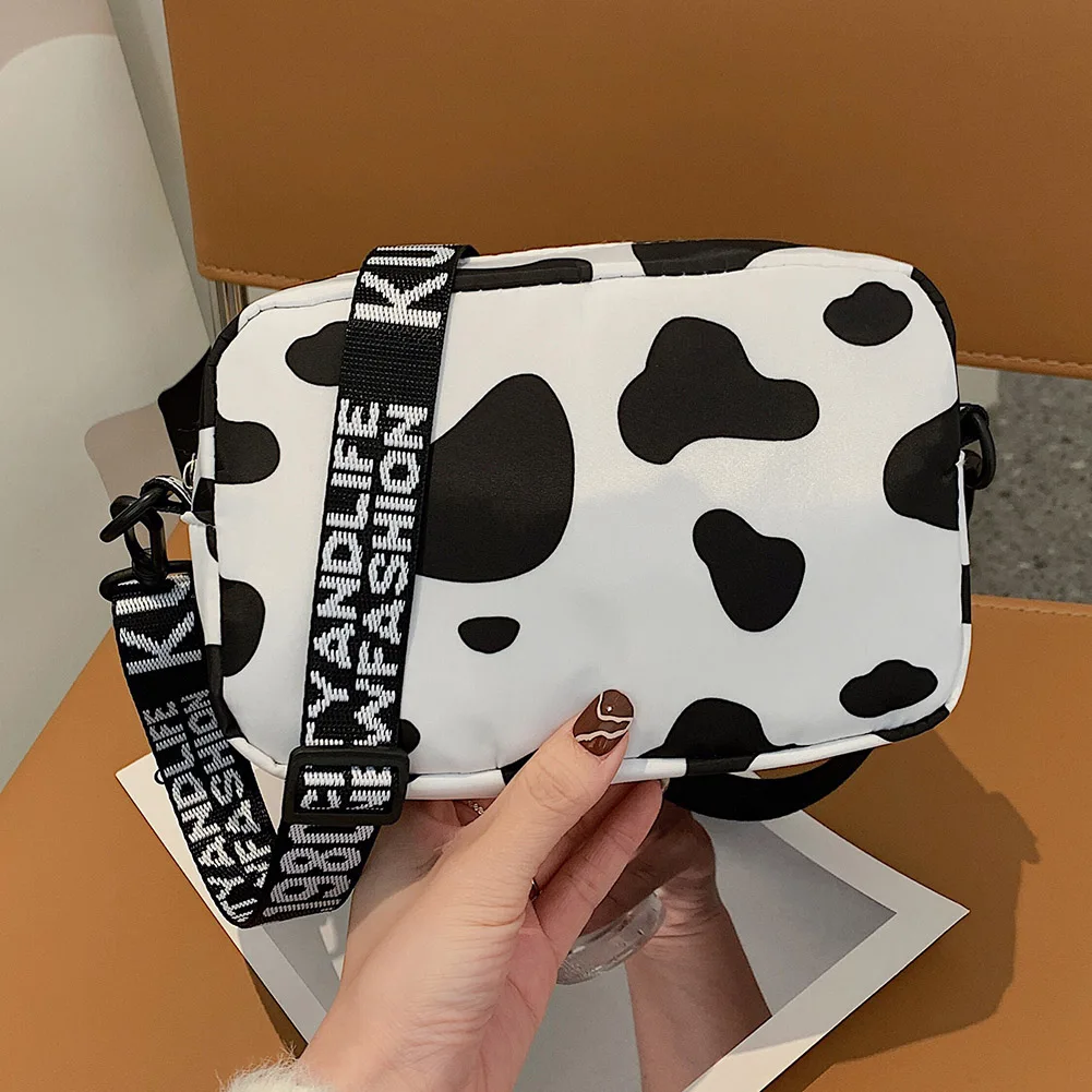 

Women Nylon Square Messenger Bag Lady Casual Zipper Small Crossbody Bag Vintage Fashion Simple Coin Purse bags for women New