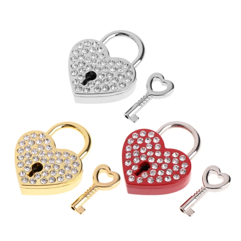 

Metal for Wish Lock Mini Heart Archaize Padlocks With for KEY for Lovers Girls S DropShip