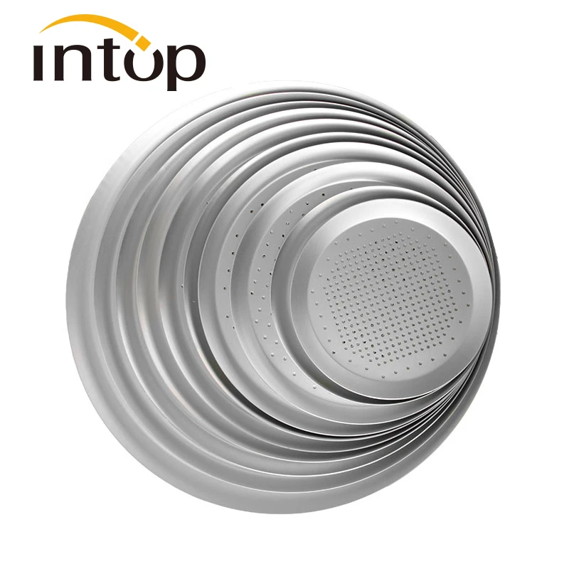 Круглая перфорированная сковорода для пиццы разных размеров 2 шт. противень