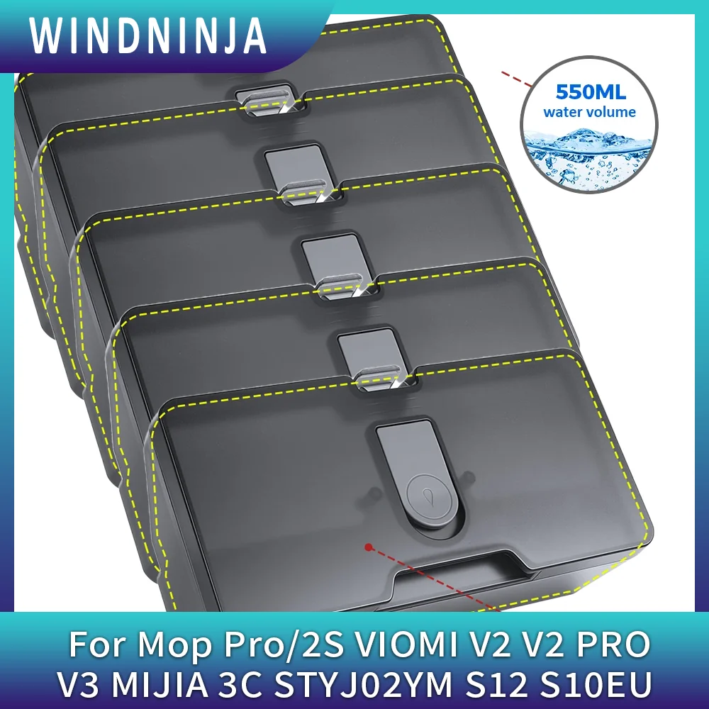 Фото Резервуар для воды для робота-пылесоса Xiaomi Mi Robot Vacuum Mop Pro/2S, VIOMI V2, V2 PRO, V3, MIJIA 3C, STYJ02YM, S12, S10EU, вместимостью до 550 мл №1