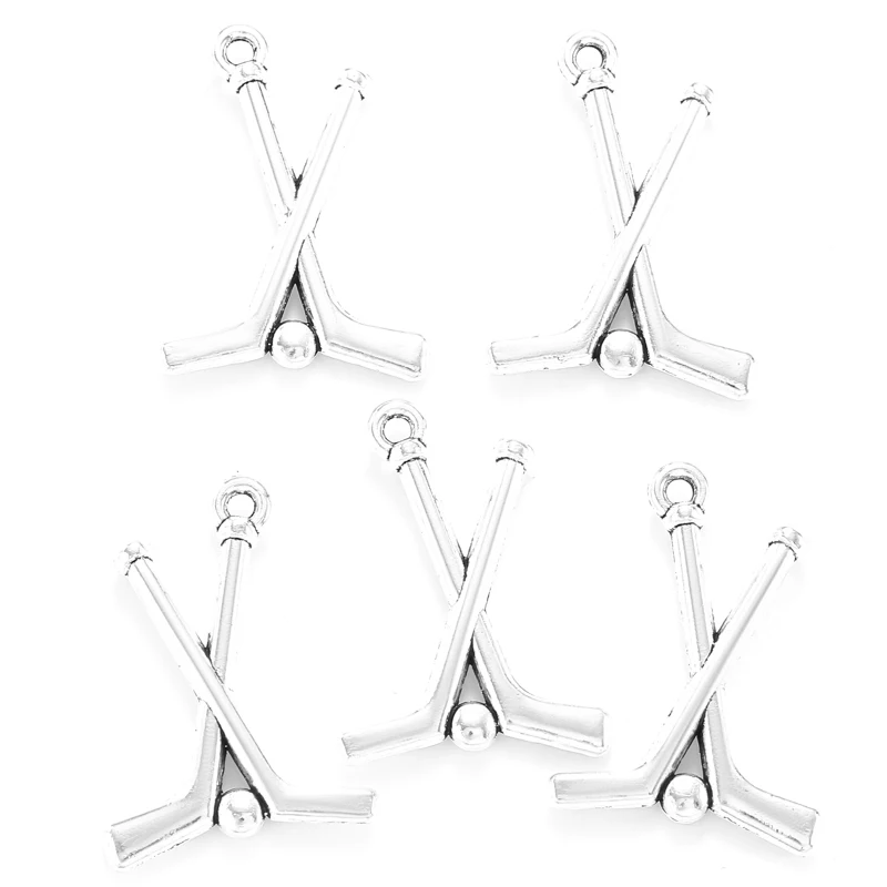 10 шт. подвеска в виде хоккейного шара для ожерелья браслета подвески самодельные