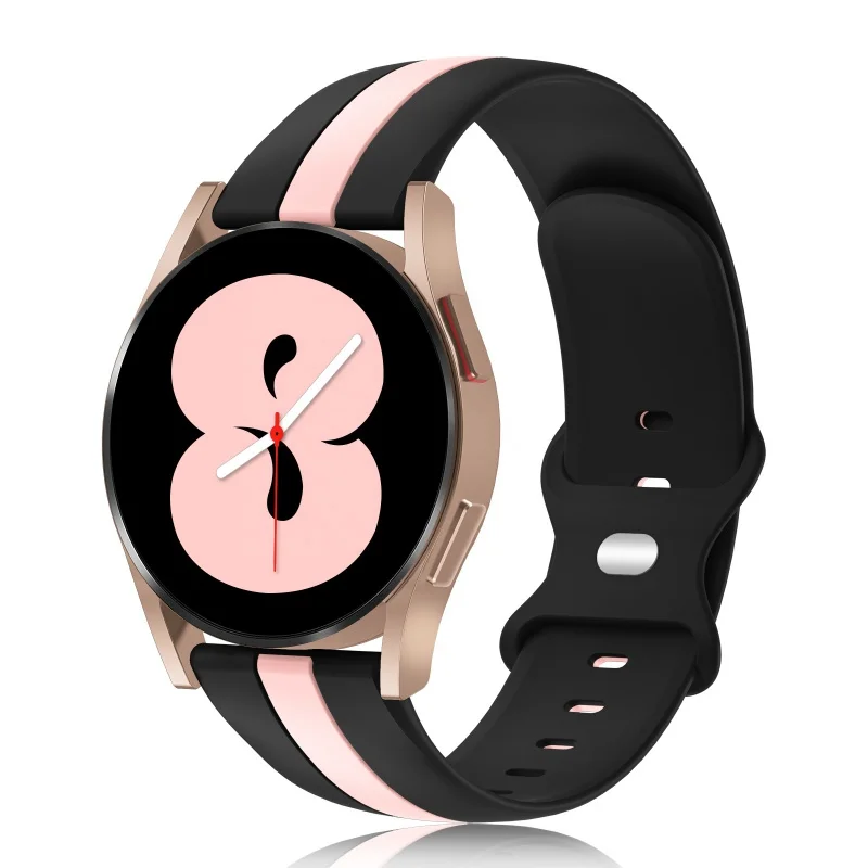 

For Double colors rubber Silicone watch strap bands 20MM smart watch belt for Samsung galaxy watch
