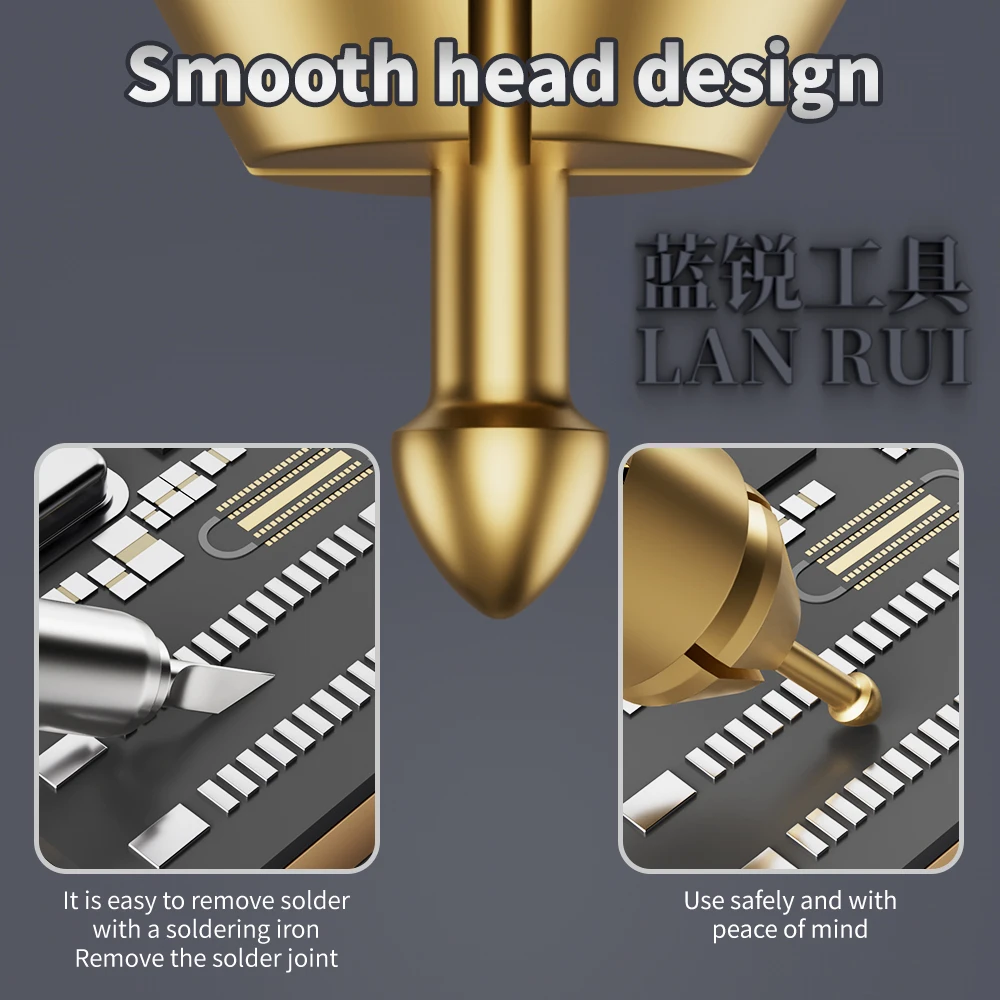 Фото Набор паяльных игл LANRUI M24 из красной меди для реболлинга FPC, паяльные прутки для ремонта телефонов, печатных плат, материнских плат, микросхем, BGA №2