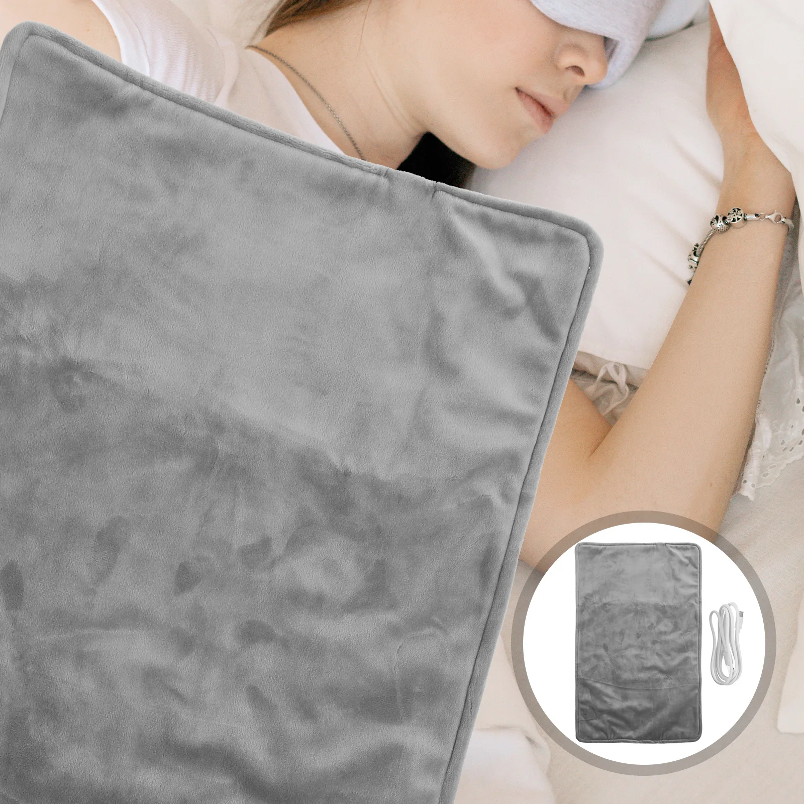 

Soft Electric Blanket Heat Heating Pads Outdoor Warm Single Plush Individual Mat