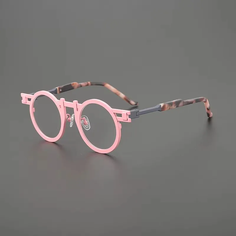 Новая цветная индивидуальная титановая круглая ретро модная мужская и женская