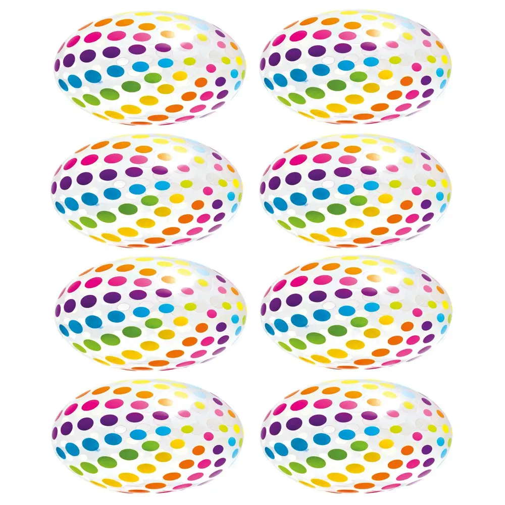 

Jumbo Inflatable Big Panel Colorful Polka Dot Giant Beach Balls (Set of 8)