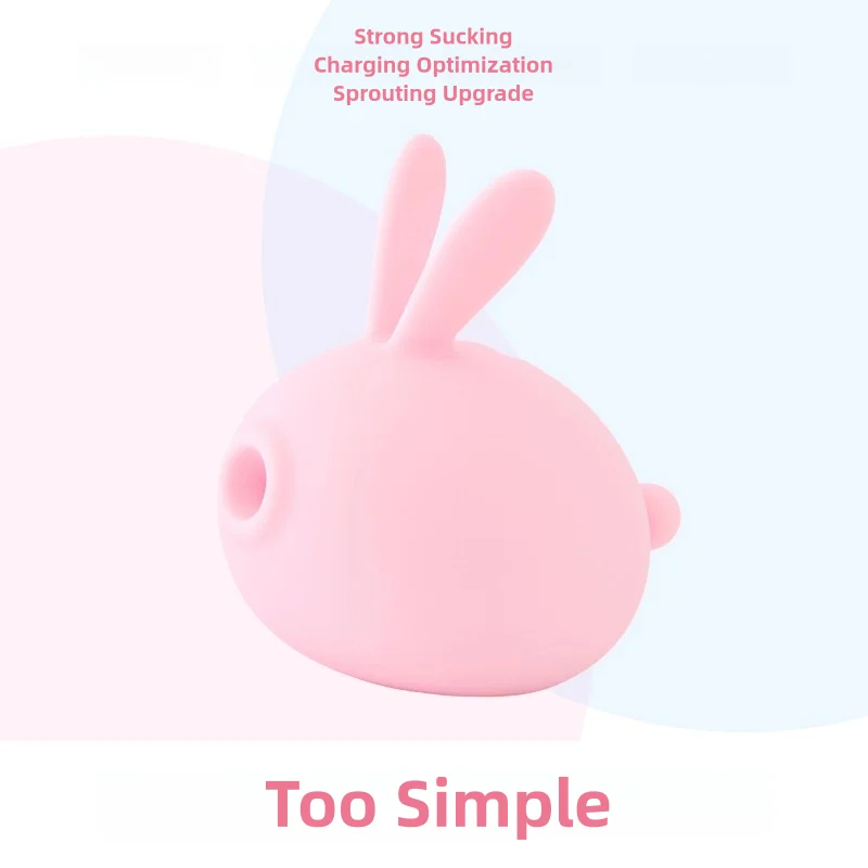 Фото Kistoy Too Simple Cute Rabbit Massager-Сосающий вибратор Секс-игрушка для женщин-вибраторы для точки G Стимулятор клитора для пары №1