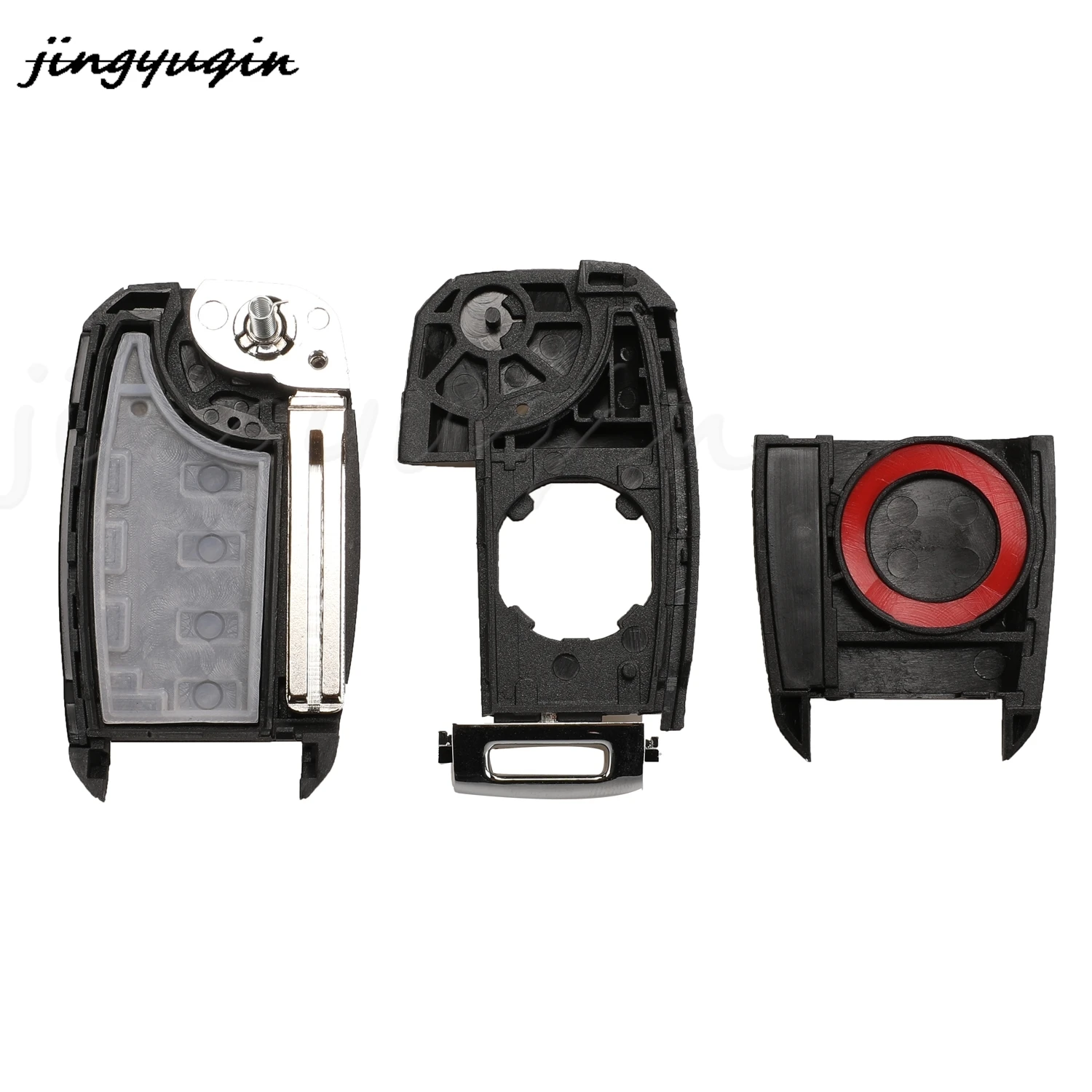 Jingyuqin 3-кнопочный Раскладной Автомобильный Брелок 433/92 МГц ID46 Чип