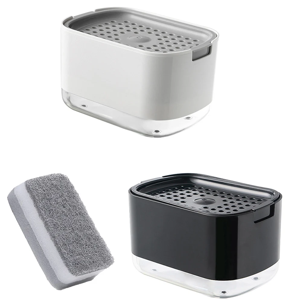 Manual Press Dishwashing Container Double Layer Cleaning Liquid Box Soap Pump Dispenser Detergent Dispenser Foam Bottle