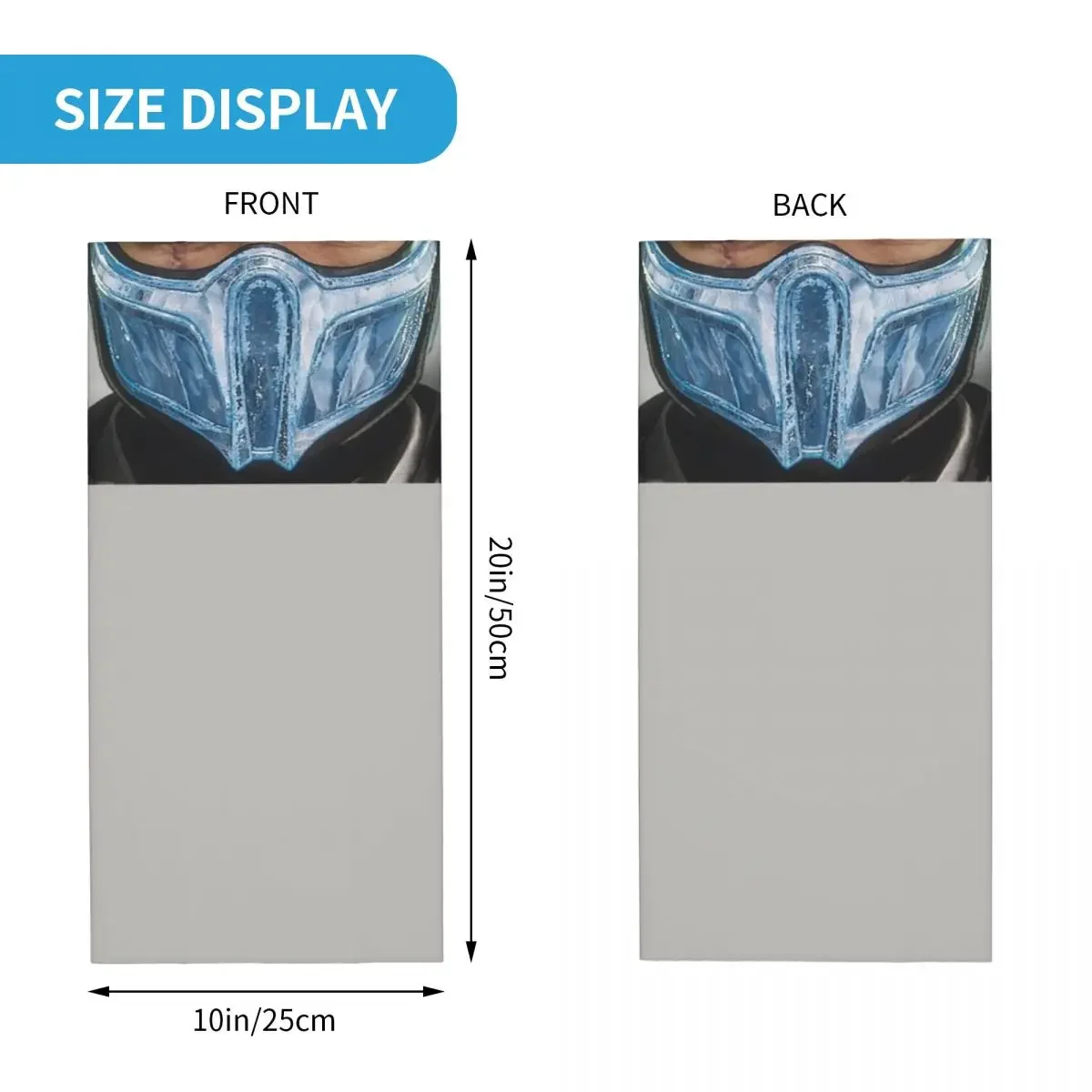 Бандана для шеи Mortal Kombat Sub Zero мужчин и женщин зимний походный лыжный шарф гетры