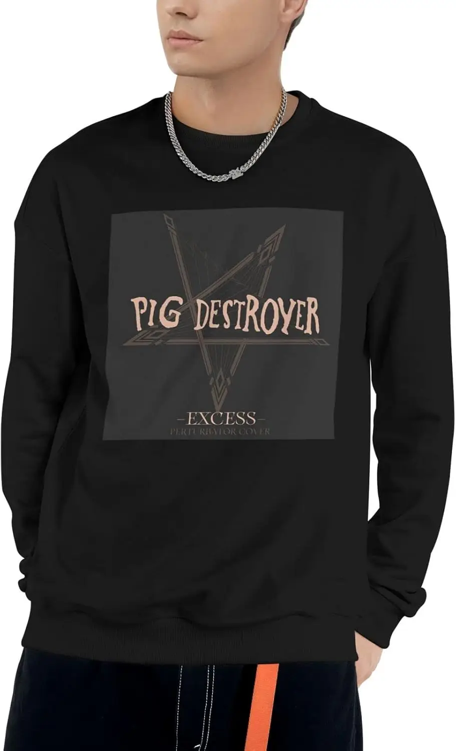 Толстовка Мужская/Женская с длинным рукавом и круглым вырезом