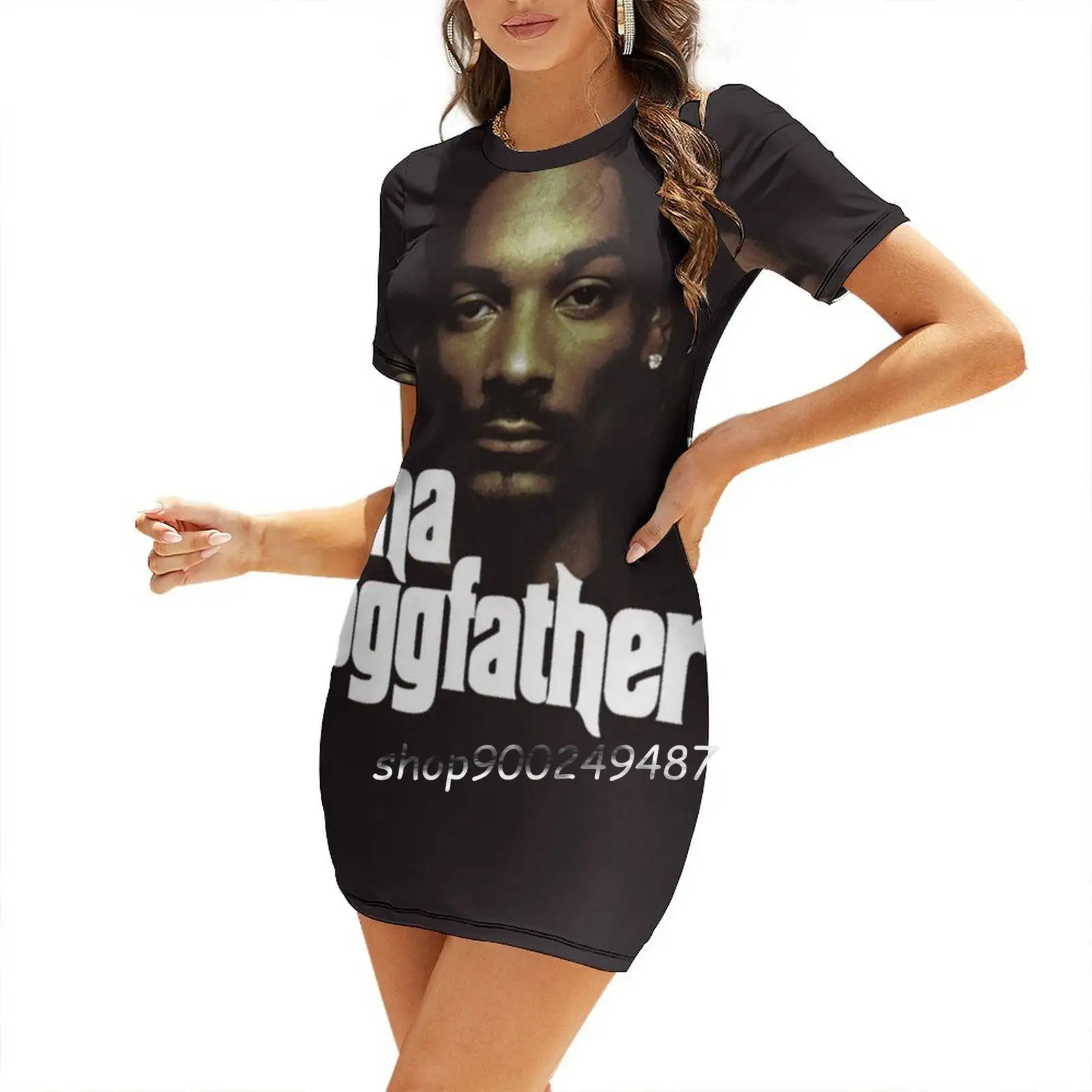 Фото Tha Dogfather Sweetheart Knot Flared Dress Fashion Design Large Size Loose Dress Nizzle Doggystyle Chrismizzle №3