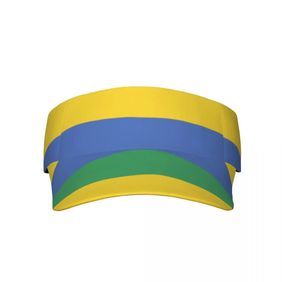 Кепка от солнца для мужчин и женщин Регулируемый козырек пустая с флагом Габона