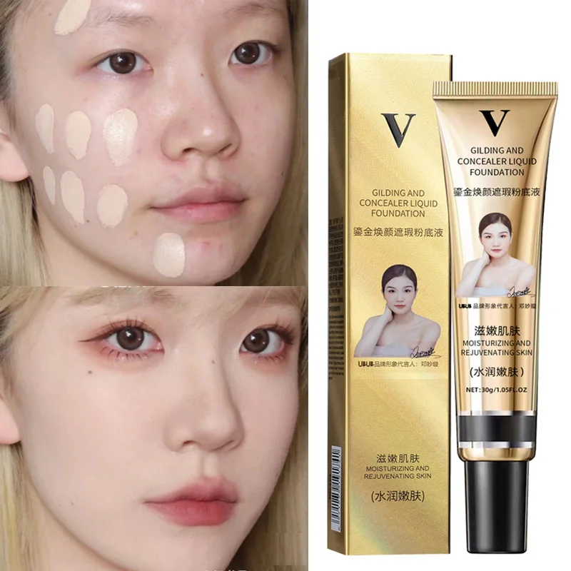 

Face Liquid Foundation Isolation Cream Concealer Lasting Moisturizing Oil Control Waterproof Professional Facial Contour Makeup