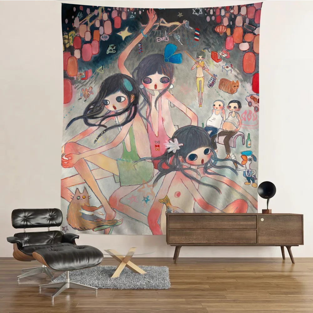 Aya T-Takano Anime Hanging Bohemian Tapestry Cheap Hippie Wall Tapestries Mandala Home Decor